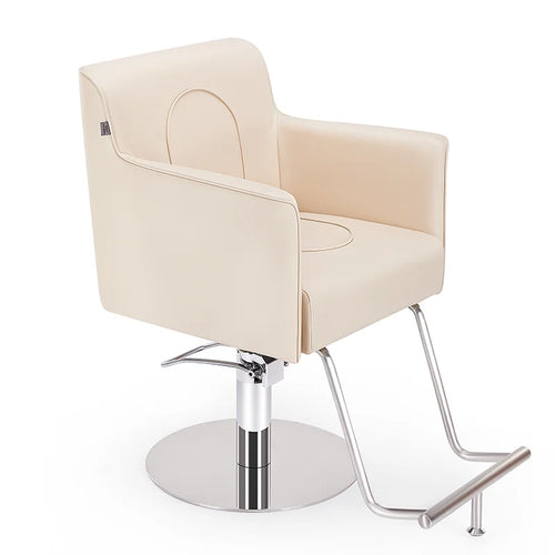 Hairdresser Salon Chair with Upholstered Bucket Seat