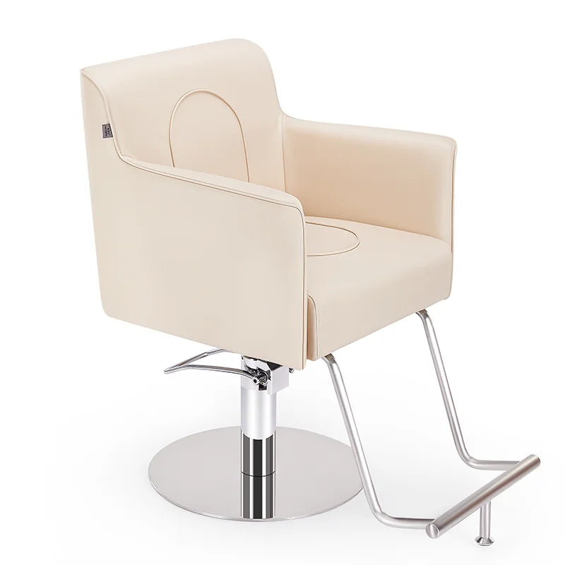Hairdresser Salon Chair with Upholstered Bucket Seat