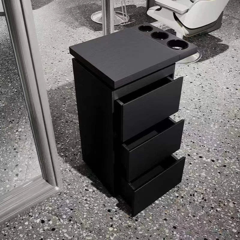 Barber Station Storage Unit with Work Surface
