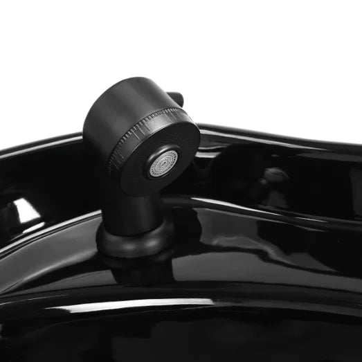 Salon Black Backwash Unit with Ceramic Shampoo Bowl