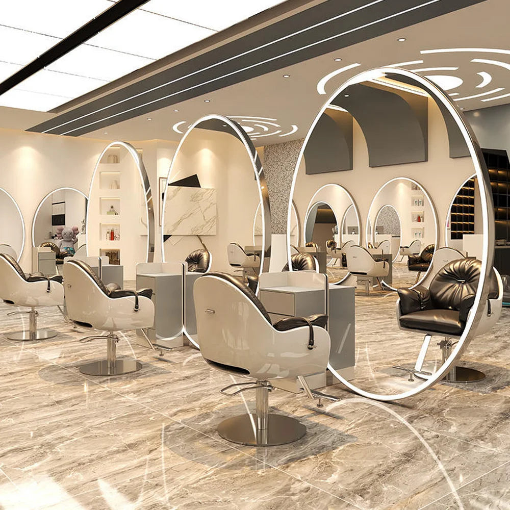 Illuminated Barber Styling Mirror