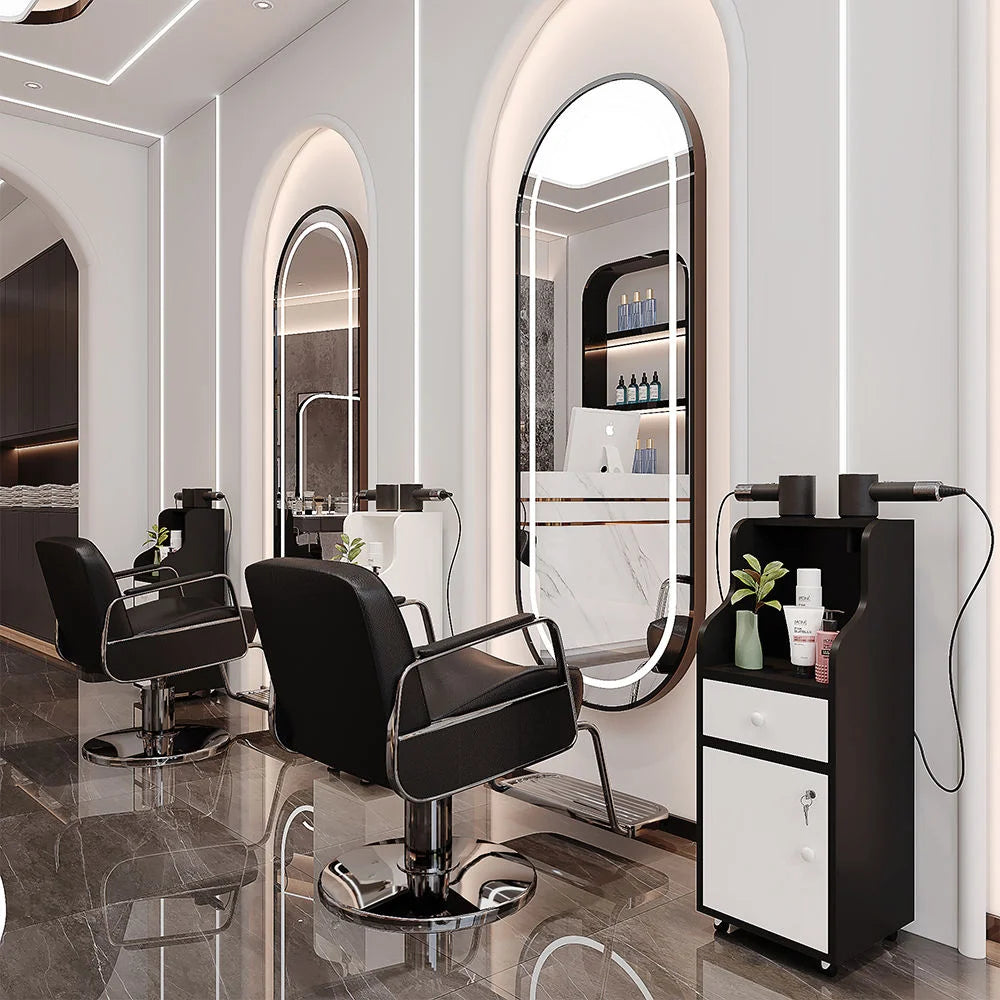 Salon Styling Trolley with Tool Holders