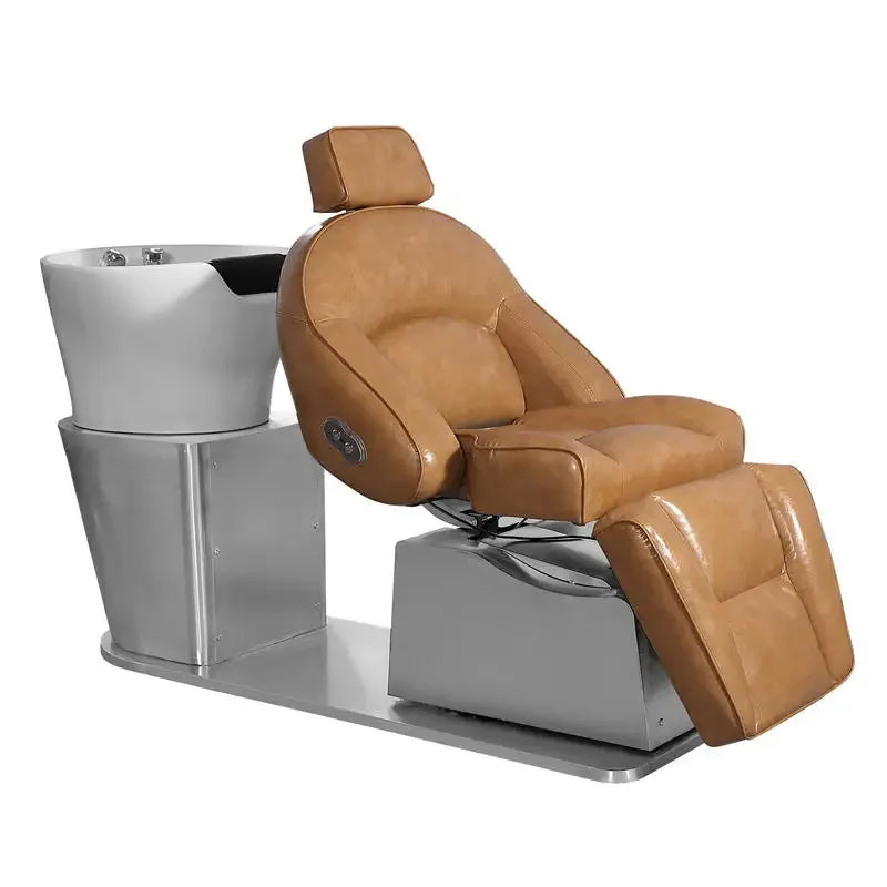 Electric Wash Station with Adjustable Seat & Leg Support