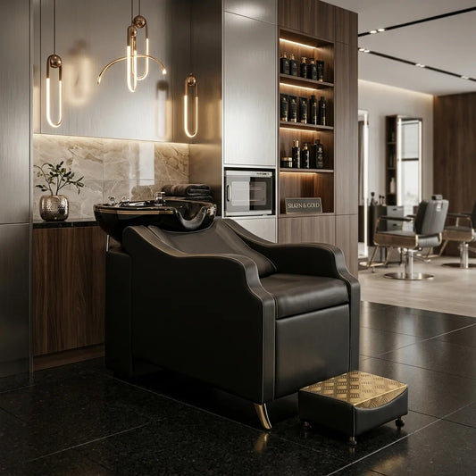Hair Wash Chair with Integrated Shampoo Basin