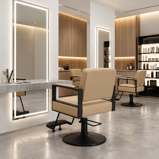 Hydraulic Hair Styling Chair with Padded Armrests