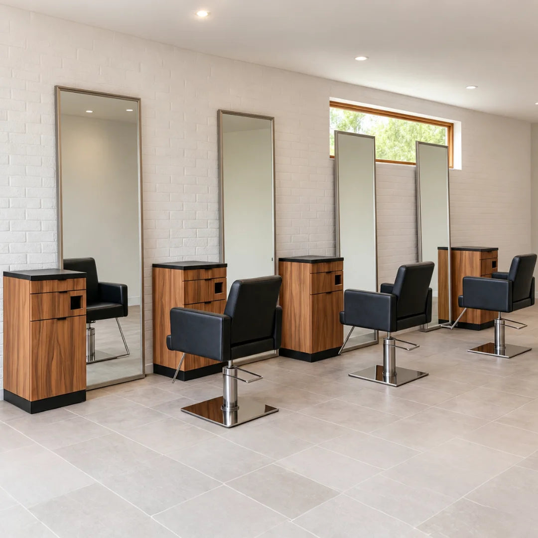 Luxury Wooden Salon Styling Trolley with Drawers