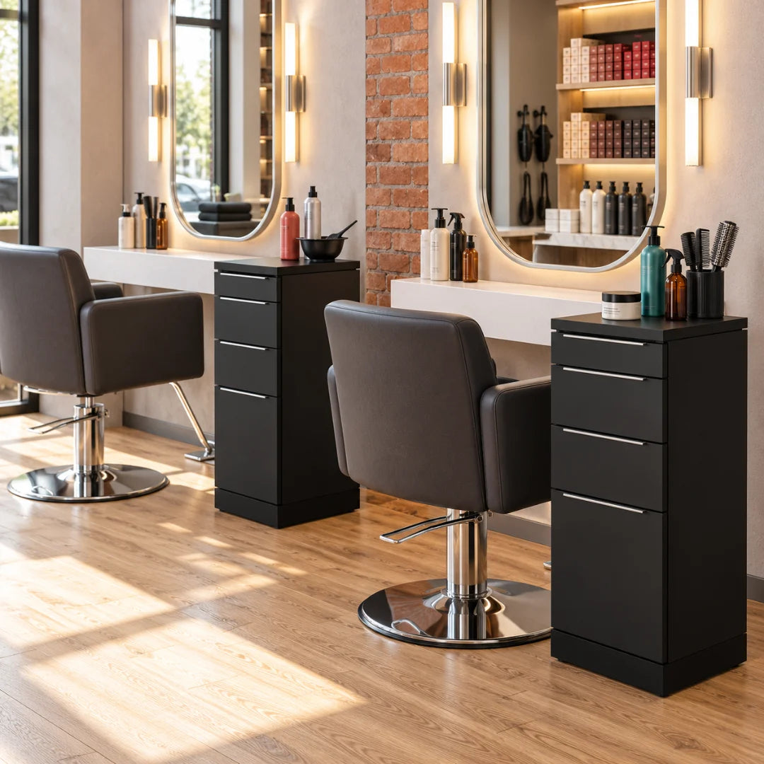 Luxury Wooden Salon Styling Trolley with Drawers