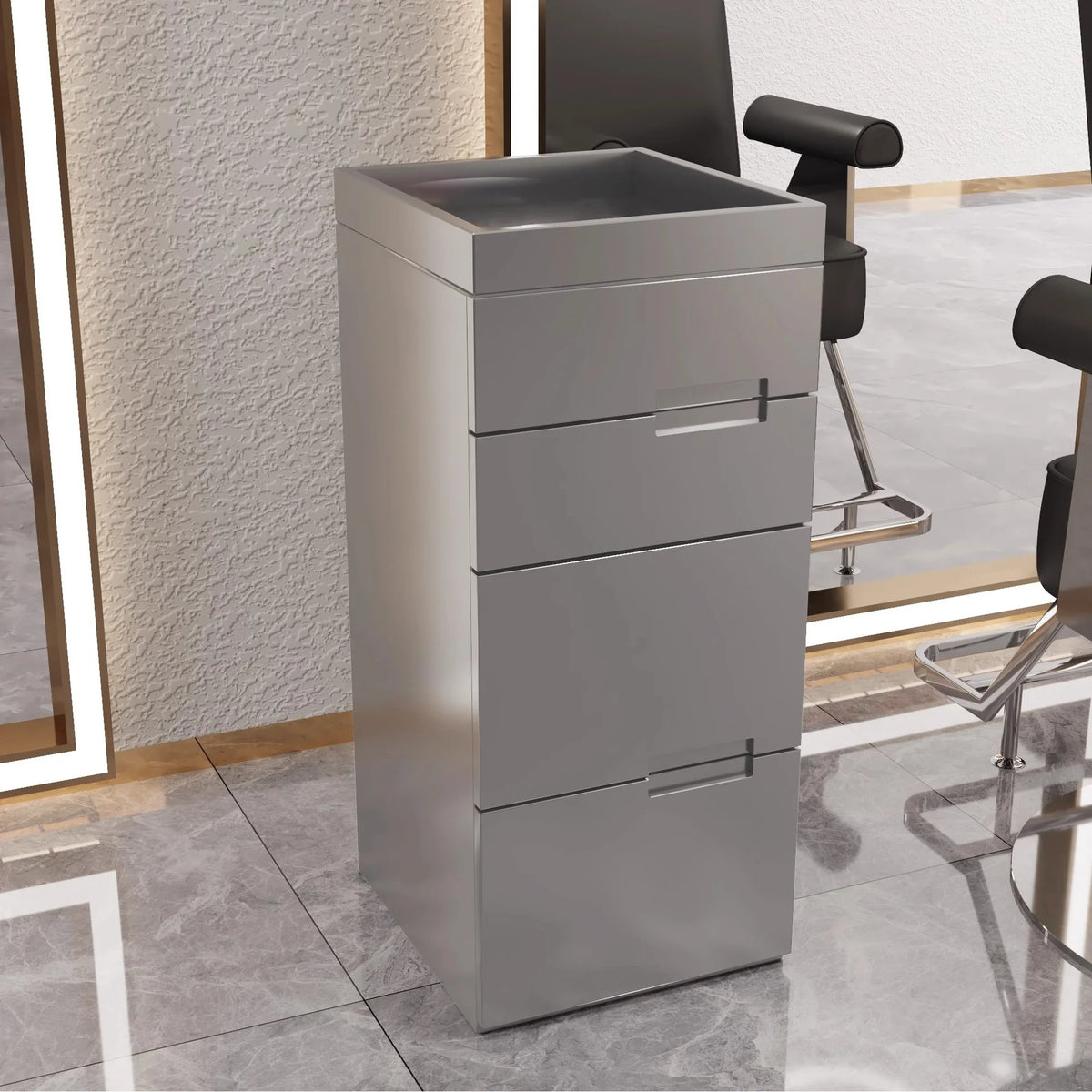 Tailored Salon Styling Unit with 3-Drawer Storage