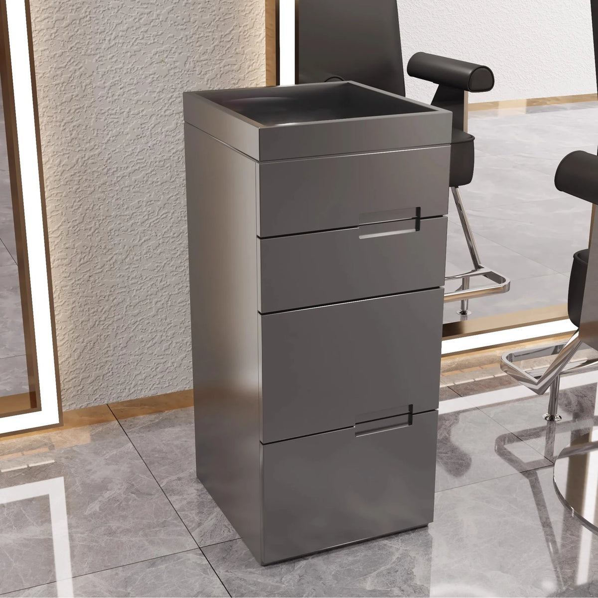 Tailored Salon Styling Unit with 3-Drawer Storage