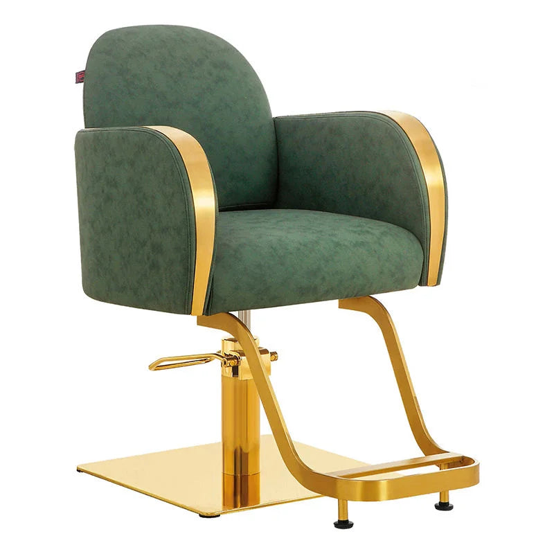 Luxury Gold Hydraulic Salon Styling Chair