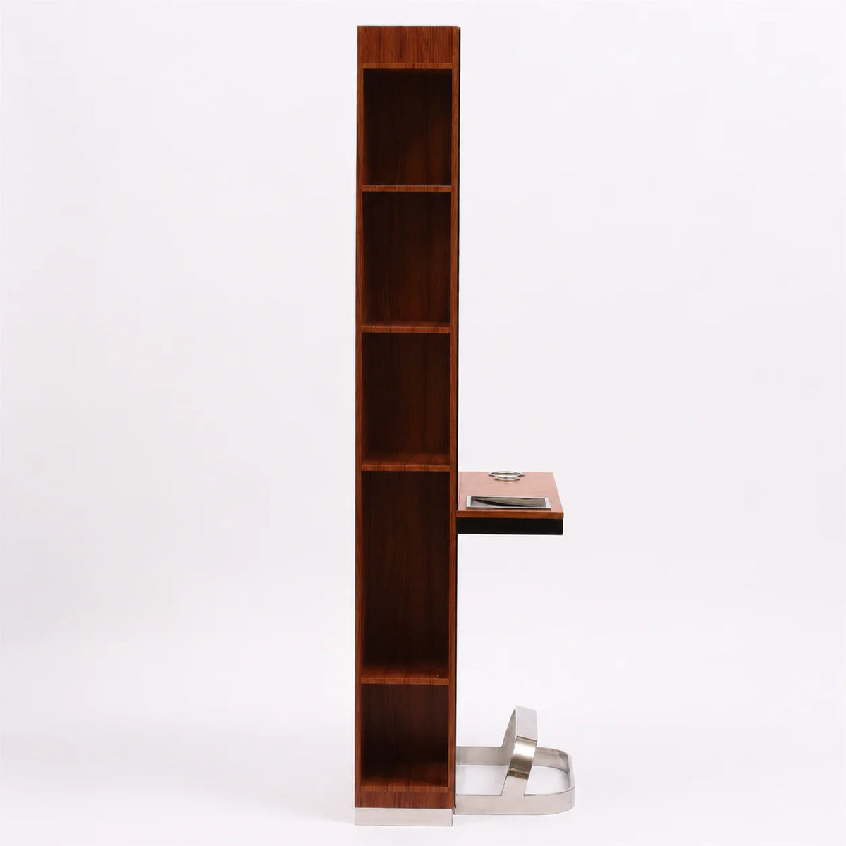 Modern Double-Sided Barber Styling Mirror with Integrated Storage