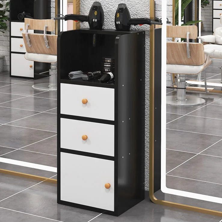 Modern Hair Styling Cabinet with Dual Dryer Holders