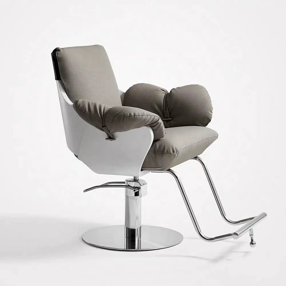 Modern Salon Styling Chair with Cushioned Armrests