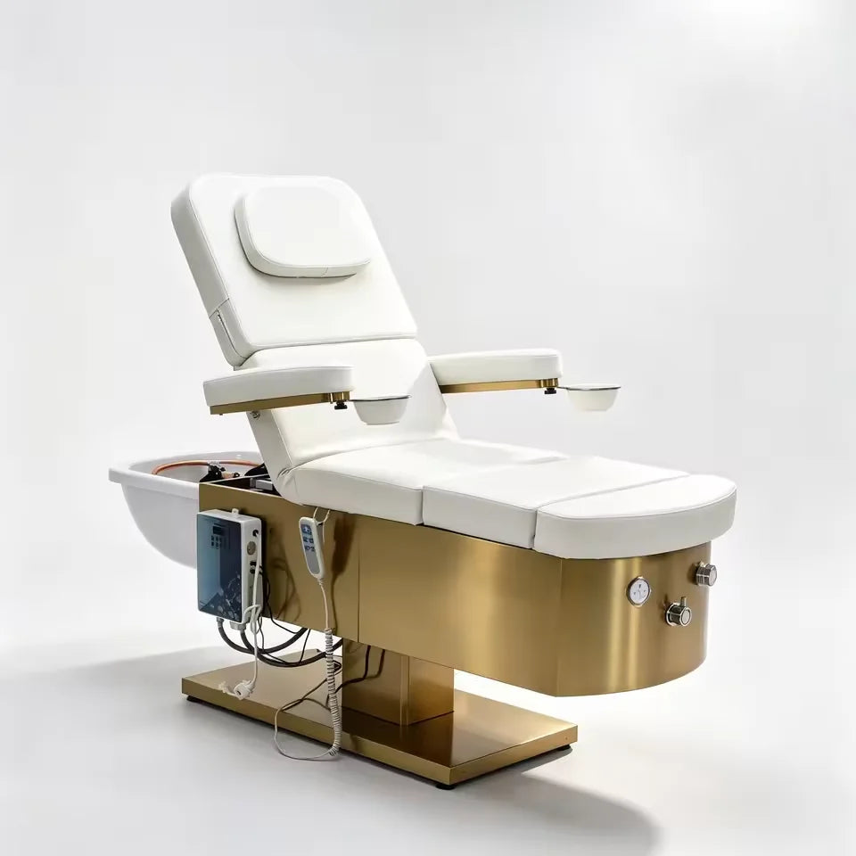 Electric Head Spa Shampoo Bed with Foot Bath