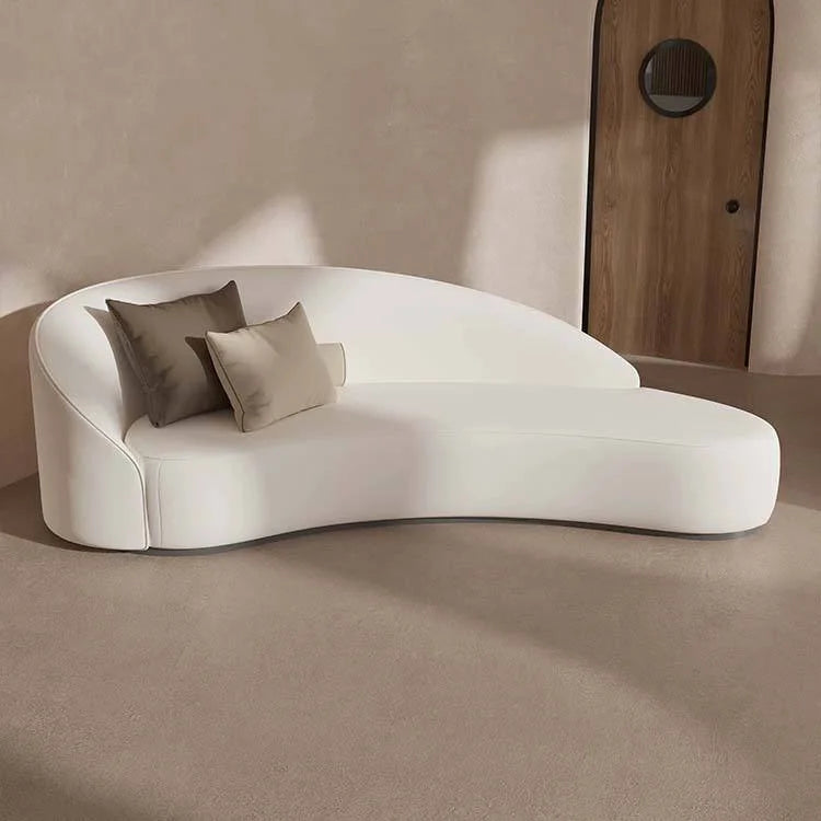 Cream Upholstered Reception Sofa