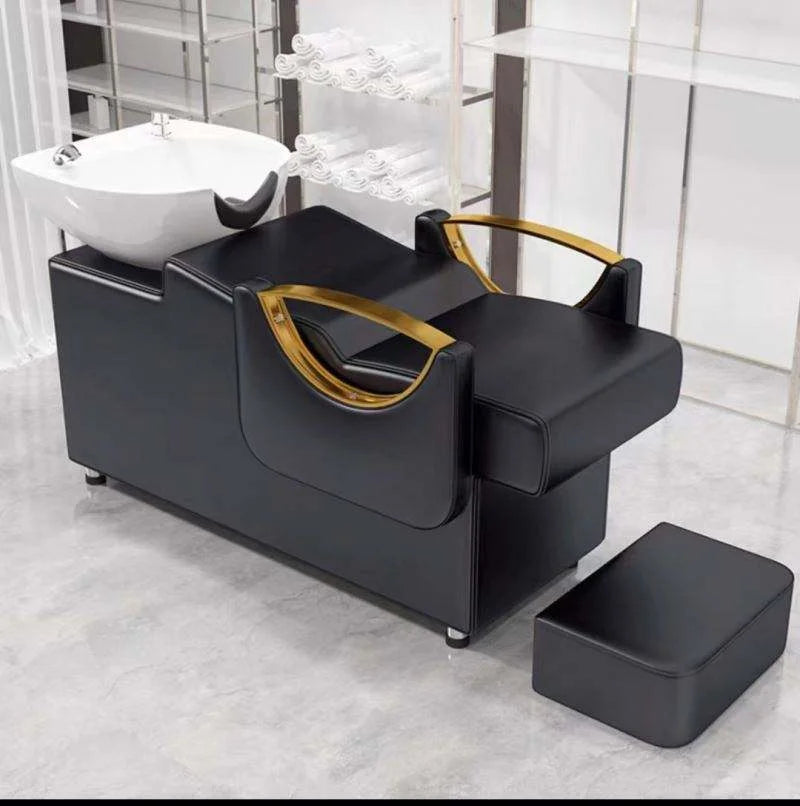 Professional Salon Backwash Unit with Ceramic Basin