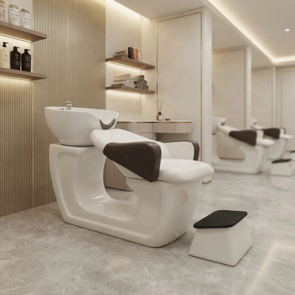 Comfort Backwash Chair with Integrated Basin