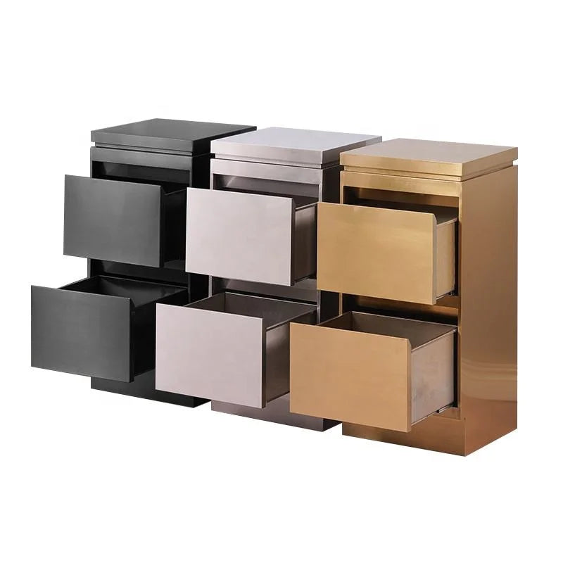 Dual Drawers Barber Styling Cabinet