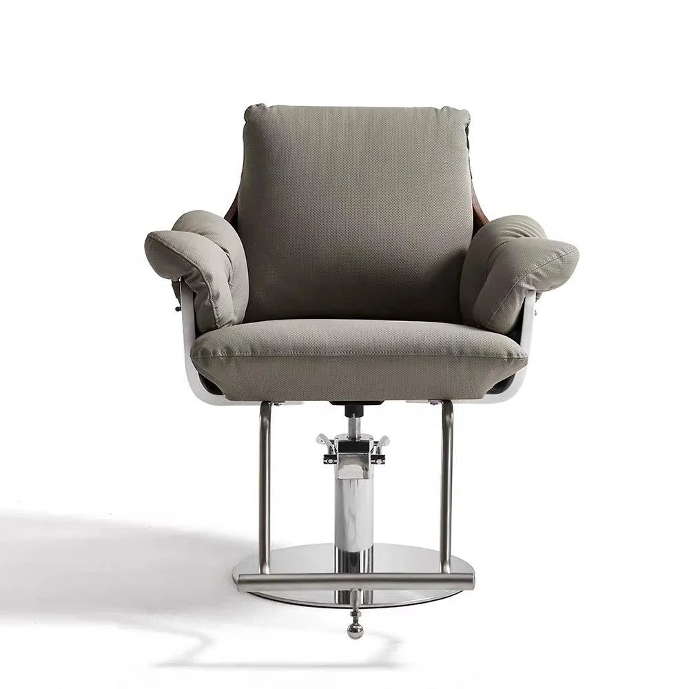 Modern Salon Styling Chair with Cushioned Armrests