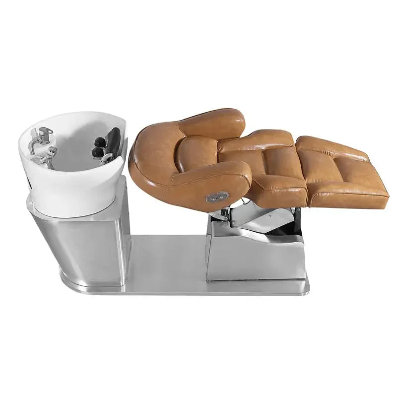 Electric Wash Station with Adjustable Seat & Leg Support