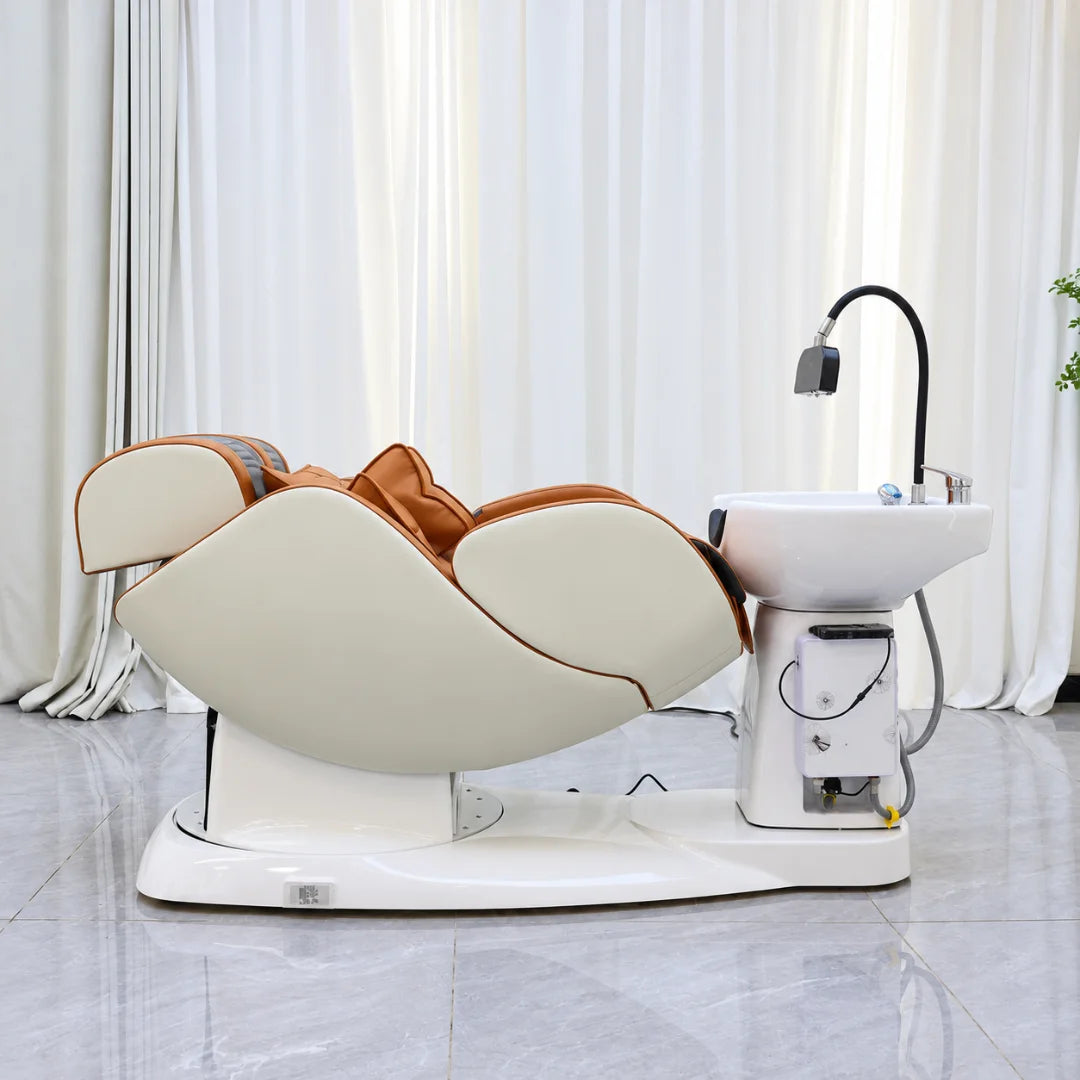 Salon Head Spa Shampoo Chair with Full-Body Massage
