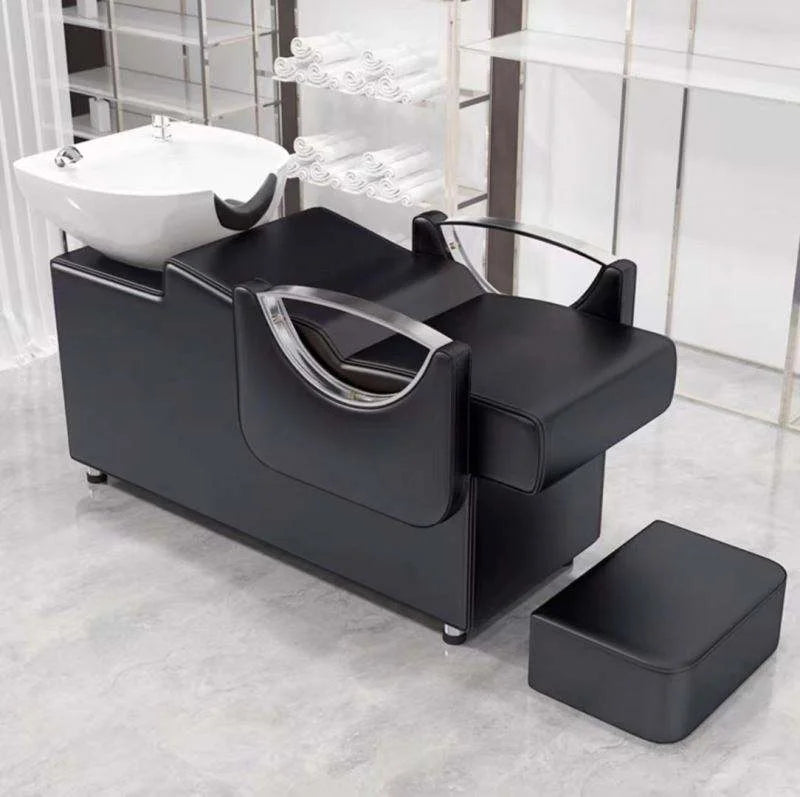 Professional Salon Backwash Unit with Ceramic Basin