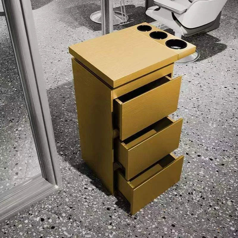Barber Station Storage Unit with Work Surface