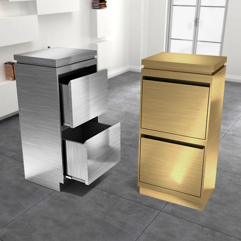Dual Drawers Barber Styling Cabinet