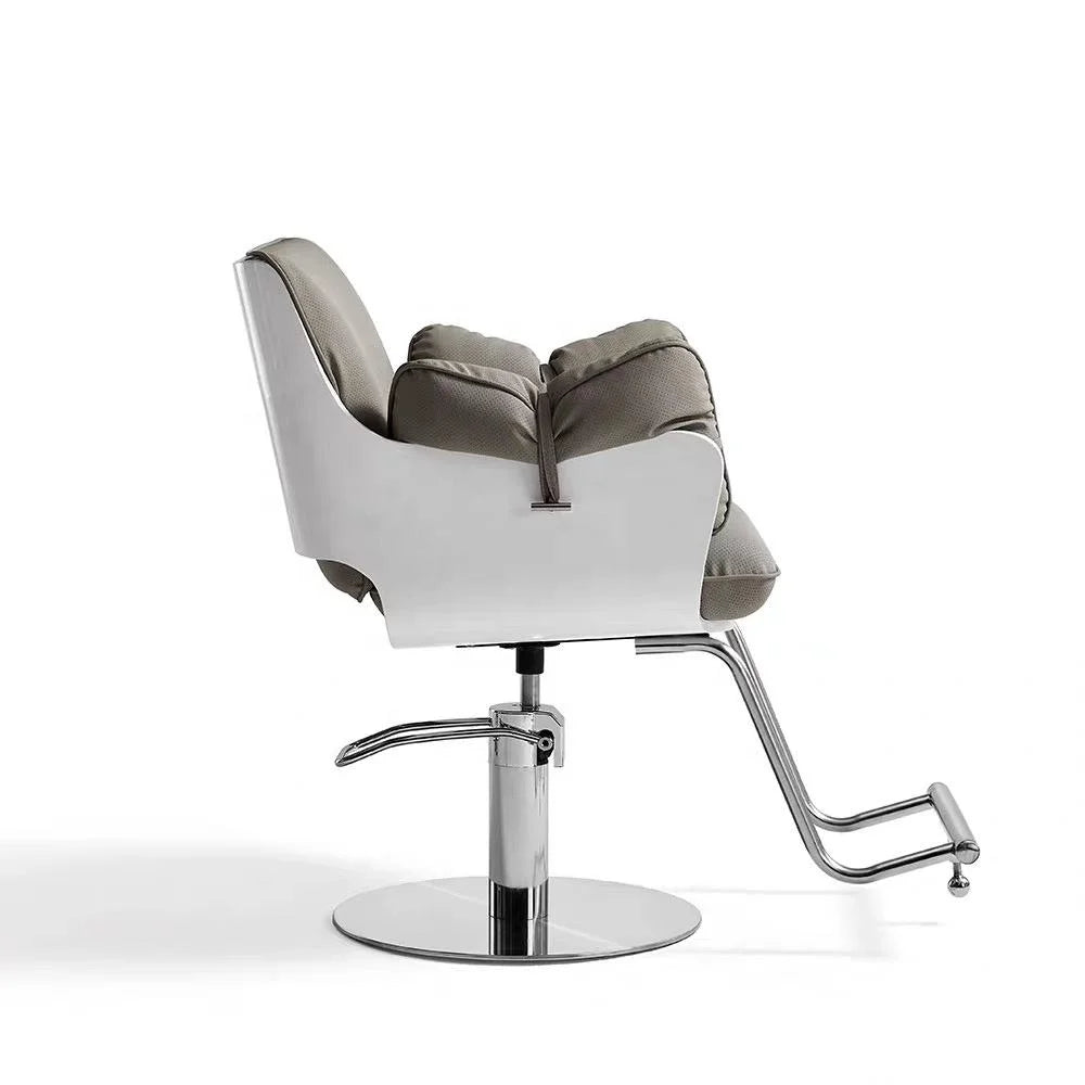 Modern Salon Styling Chair with Cushioned Armrests