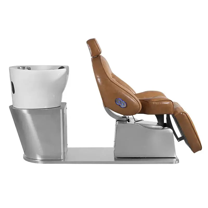 Electric Wash Station with Adjustable Seat & Leg Support