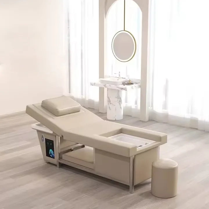 Electric Salon Shampoo Bed with Foot Bath
