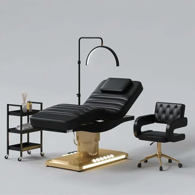 Electric Facial Treatment Bed with Adjustable Backrest