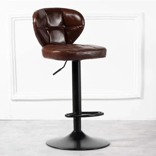 Modern Leather Tufted Salon Chair