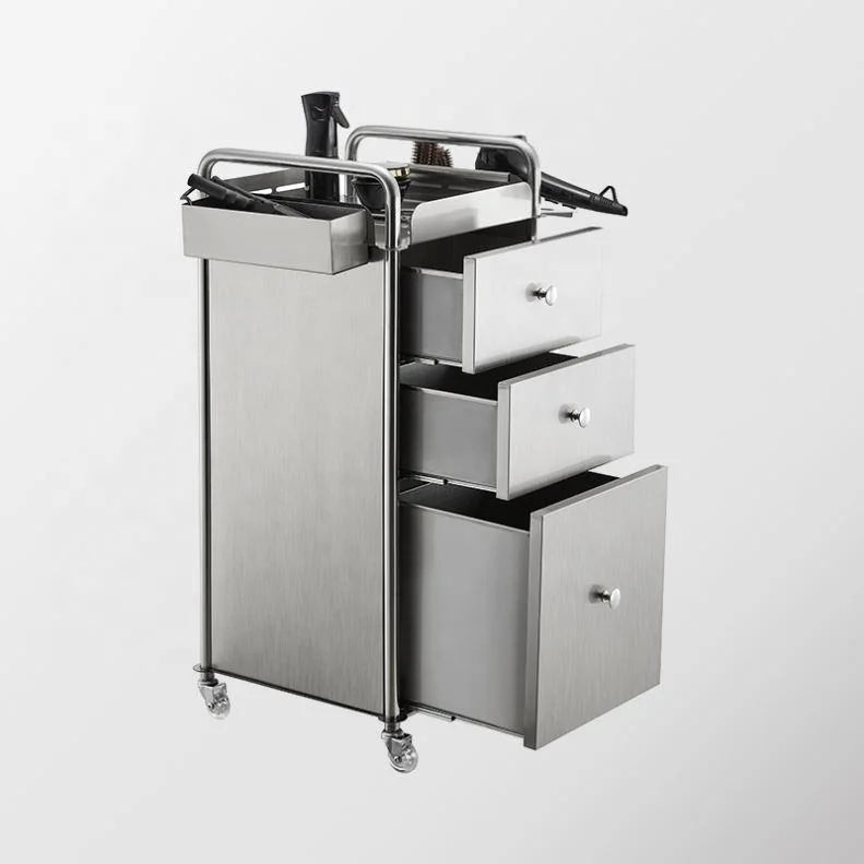 Barber Styling Trolley with Tool Cart