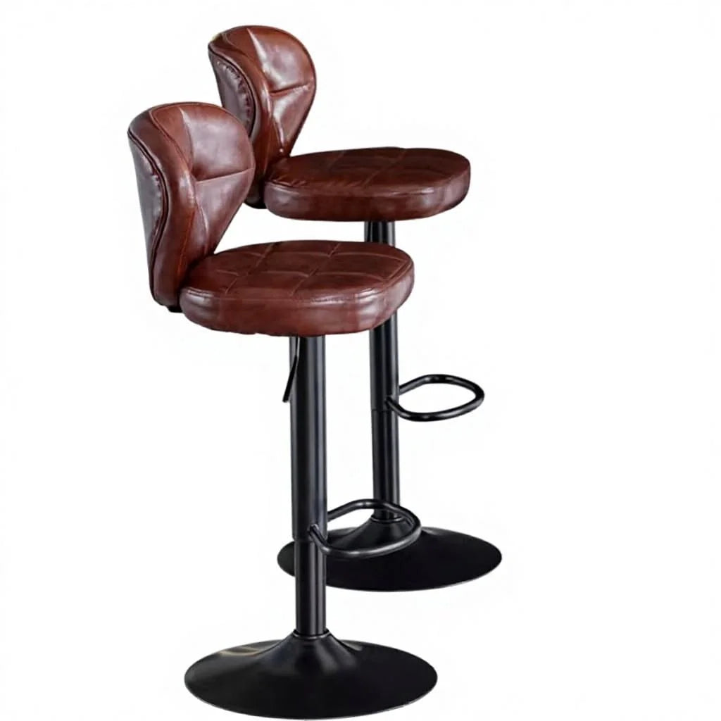 Modern Leather Tufted Salon Chair
