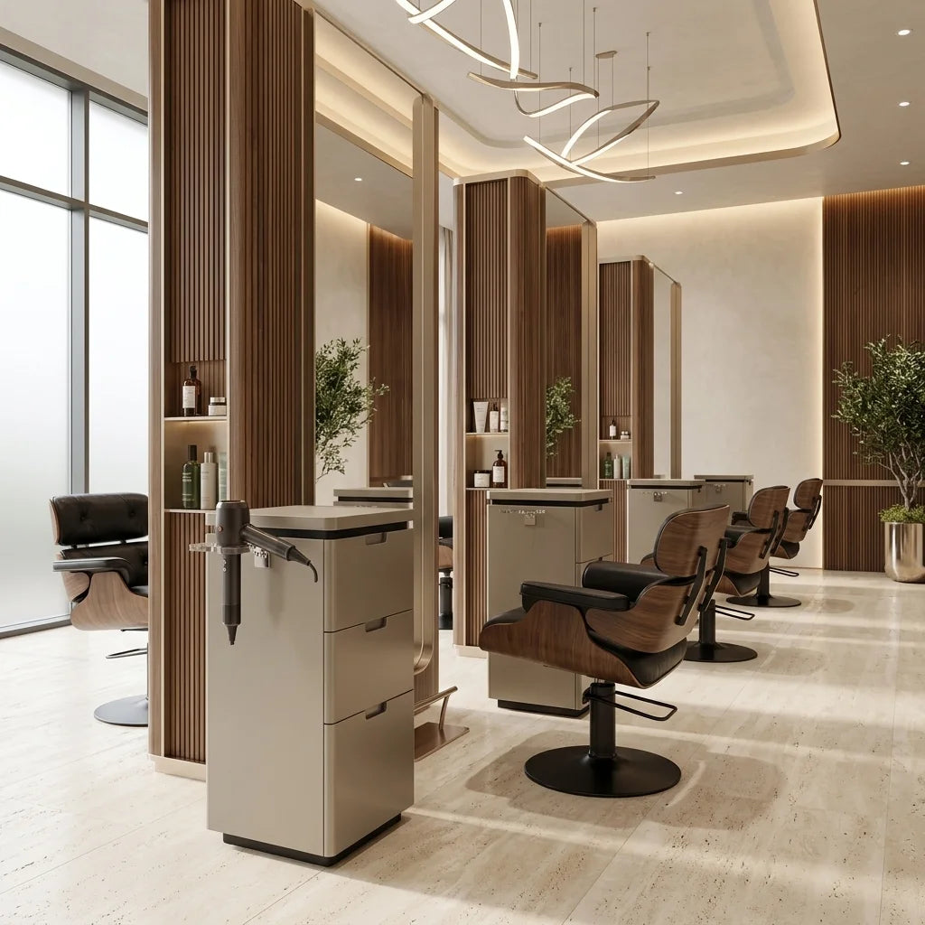 Modern 3-Drawer Salon Trolley