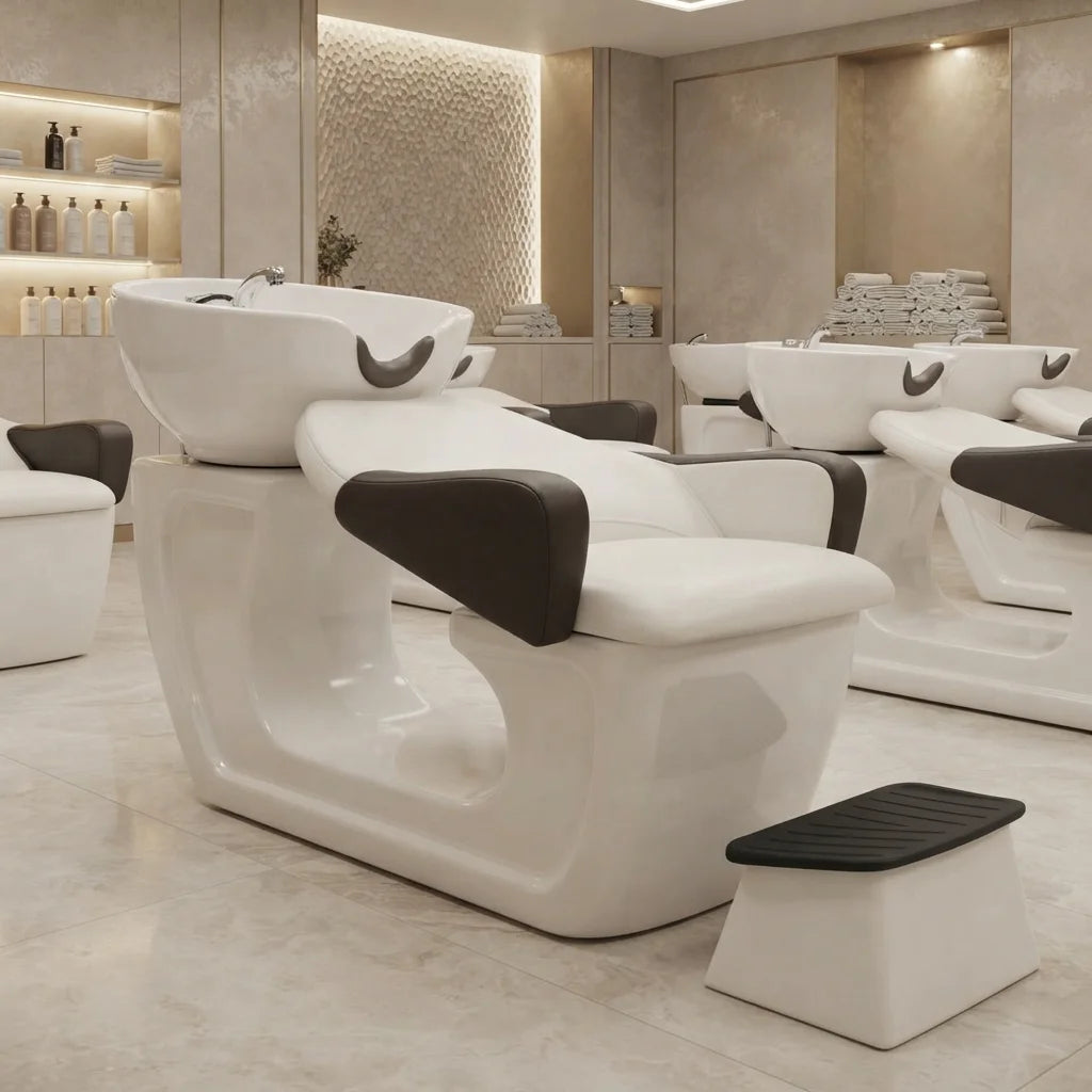 Comfort Backwash Chair with Integrated Basin