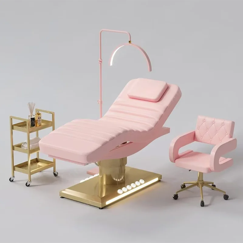 Electric Facial Treatment Bed with Adjustable Backrest