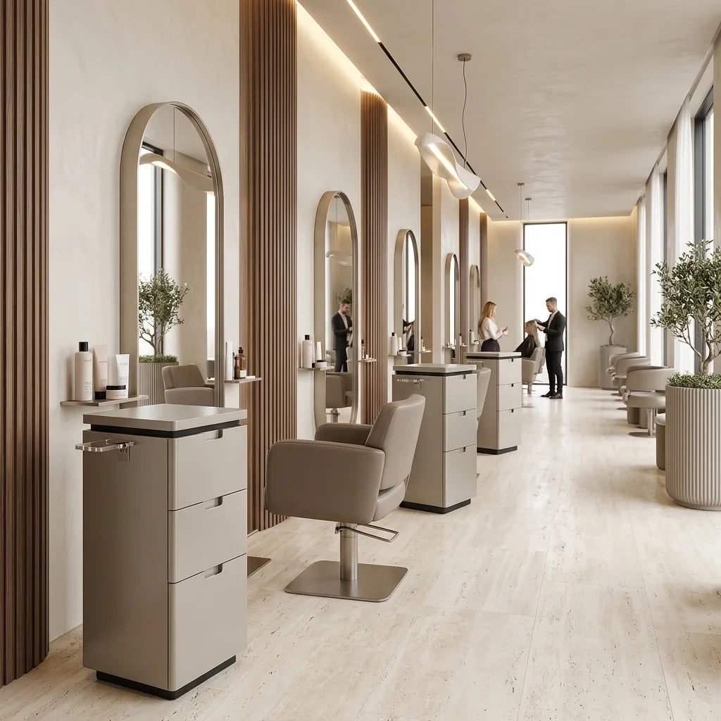 Modern 3-Drawer Salon Trolley