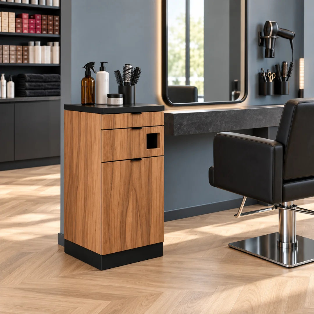 Luxury Wooden Salon Styling Trolley with Drawers