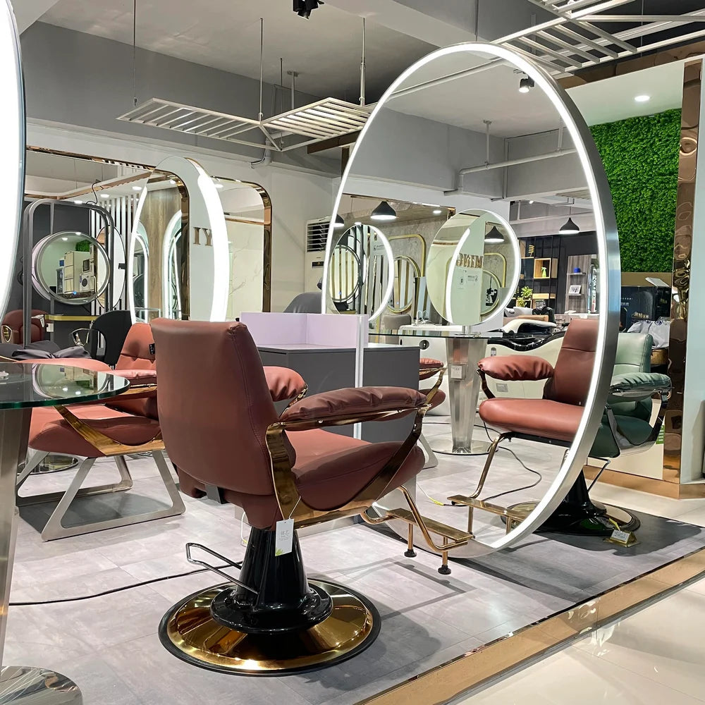 Illuminated Barber Styling Mirror