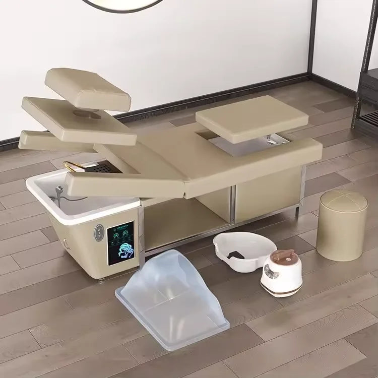 Electric Salon Shampoo Bed with Foot Bath