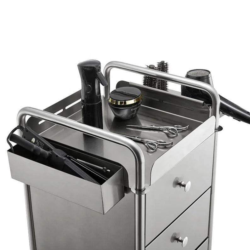 Barber Styling Trolley with Tool Cart
