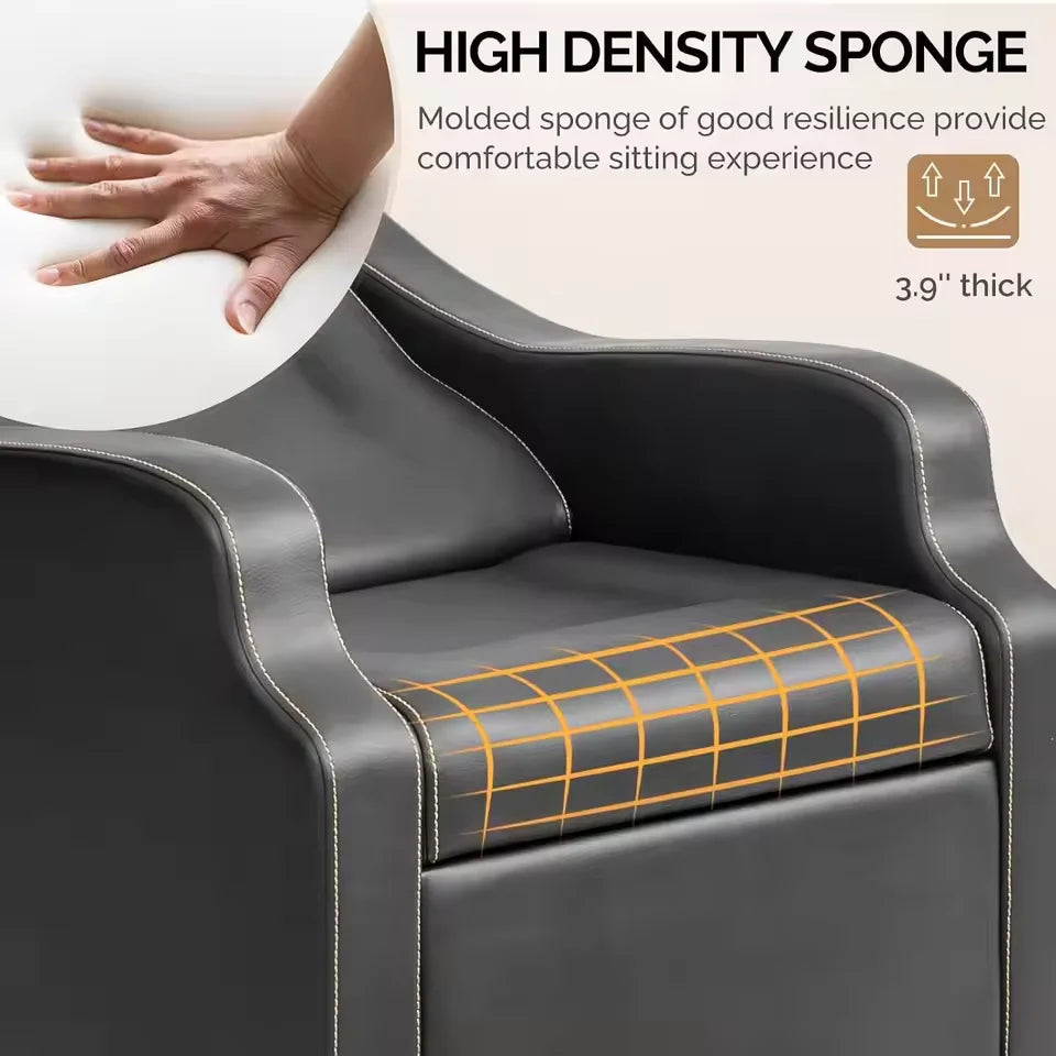 Hair Wash Chair with Integrated Shampoo Basin