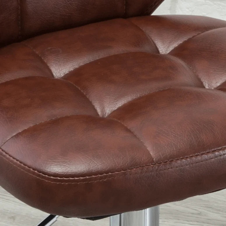 Modern Leather Tufted Salon Chair