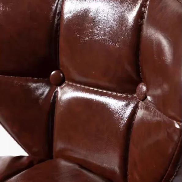 Modern Leather Tufted Salon Chair