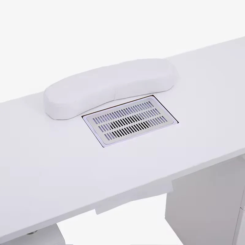 High-End Manicure Workstation with Dual Storage Cabinets
