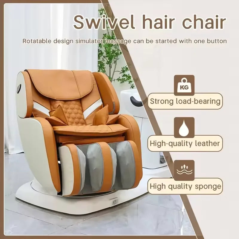 Salon Head Spa Shampoo Chair with Full-Body Massage