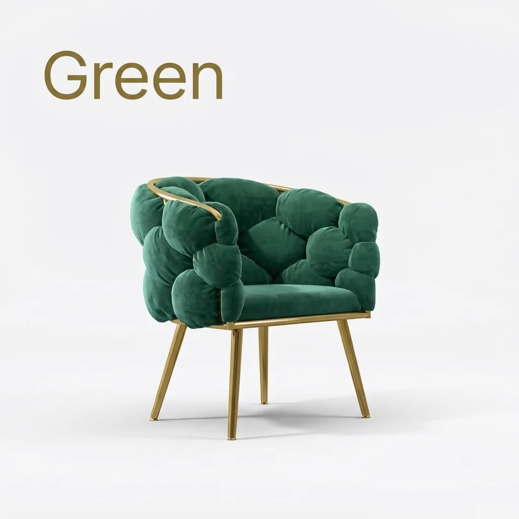 Bubble Tufted Cloud Upholstered Manicure Chair