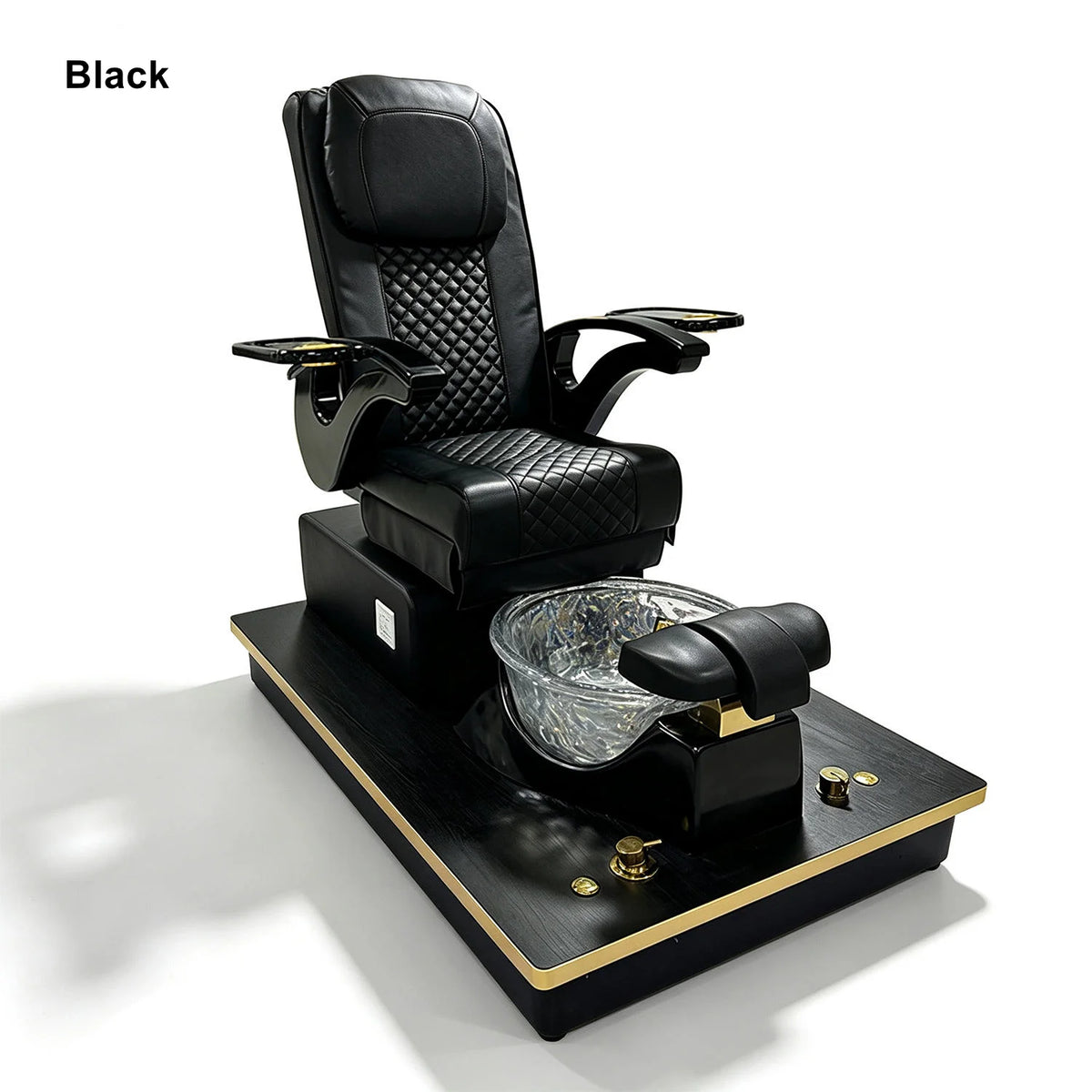 High-Back Pedicure Spa Chair with Foot Basin